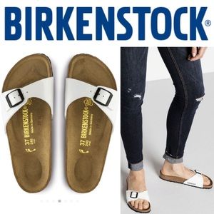 Birkenstock Madrid sandal white patent